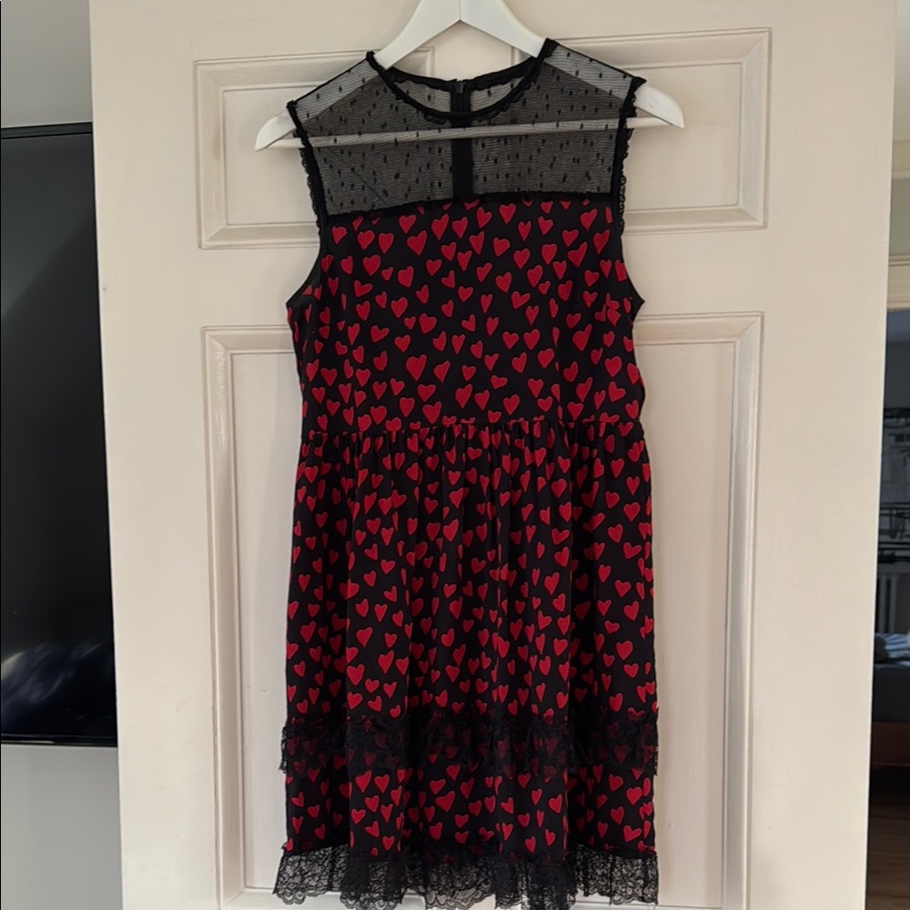 Black and Red Heart RED Valentino Dress